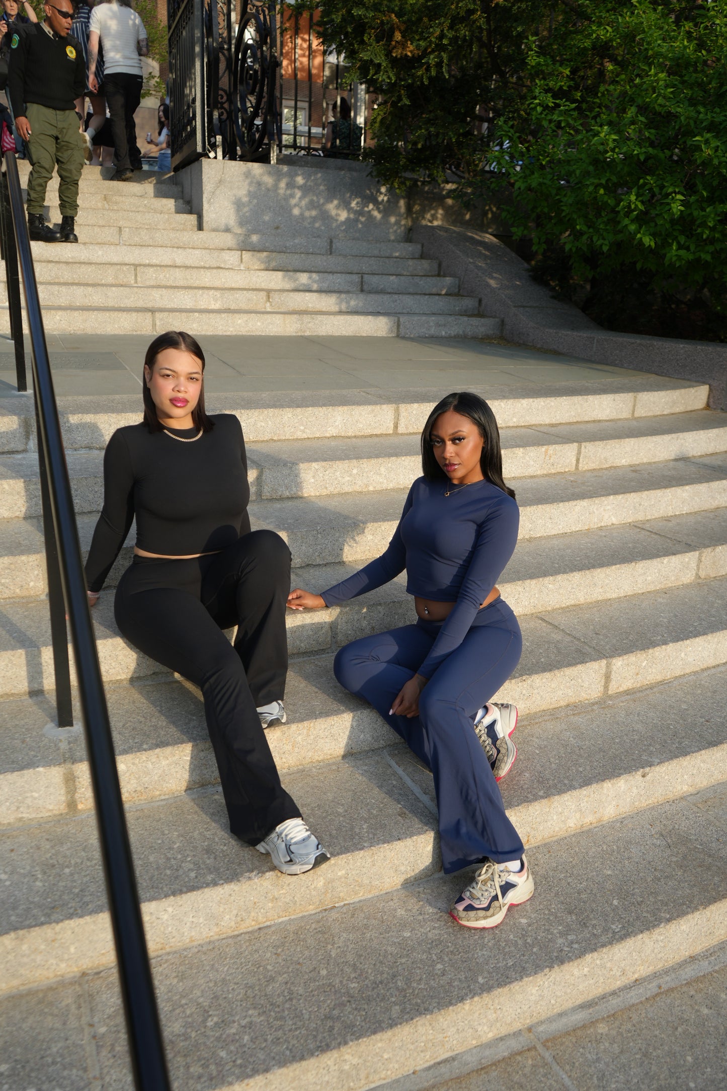 The Midnight Bloom Yoga Pants