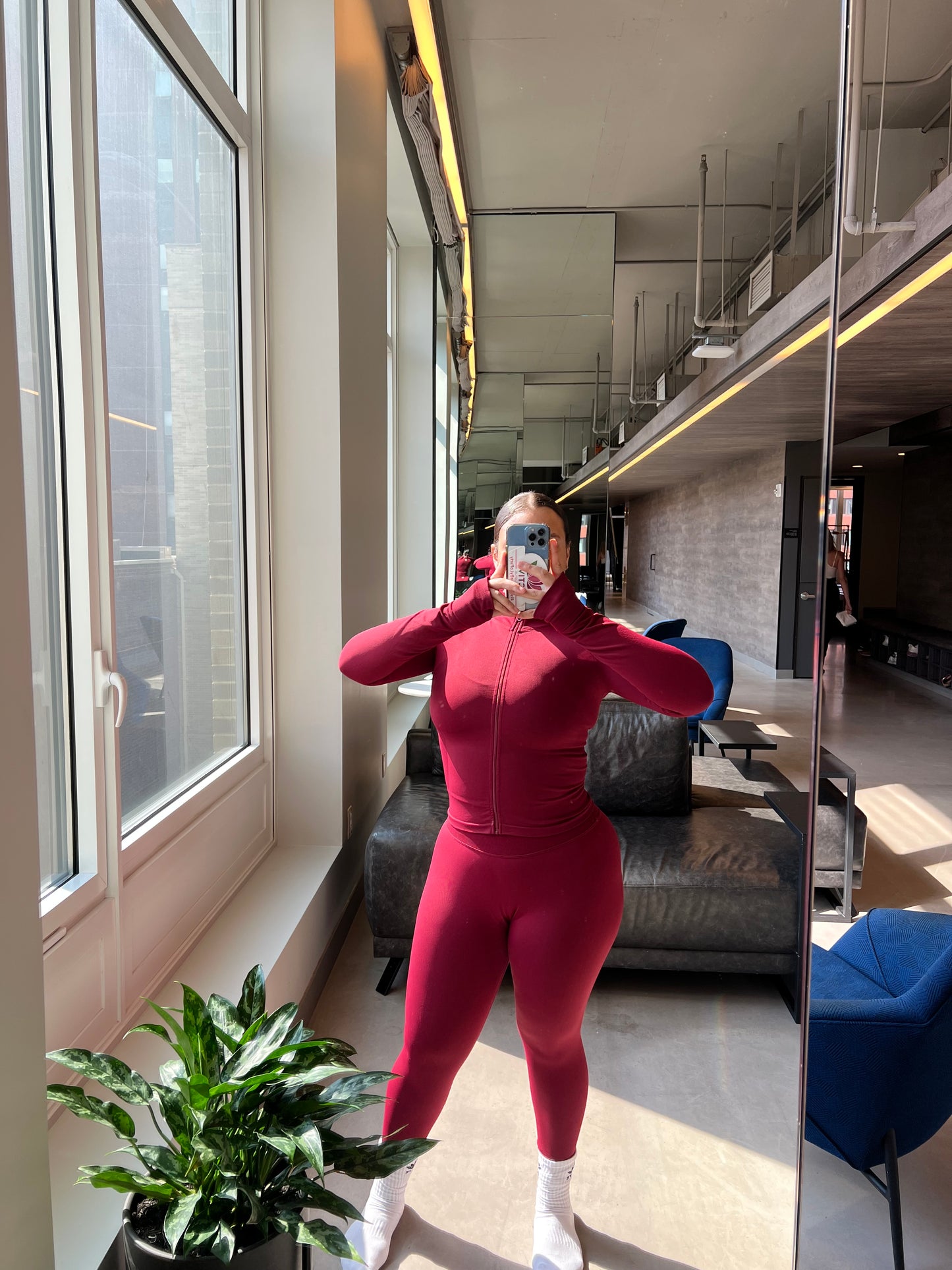 The Red Water Lily Top