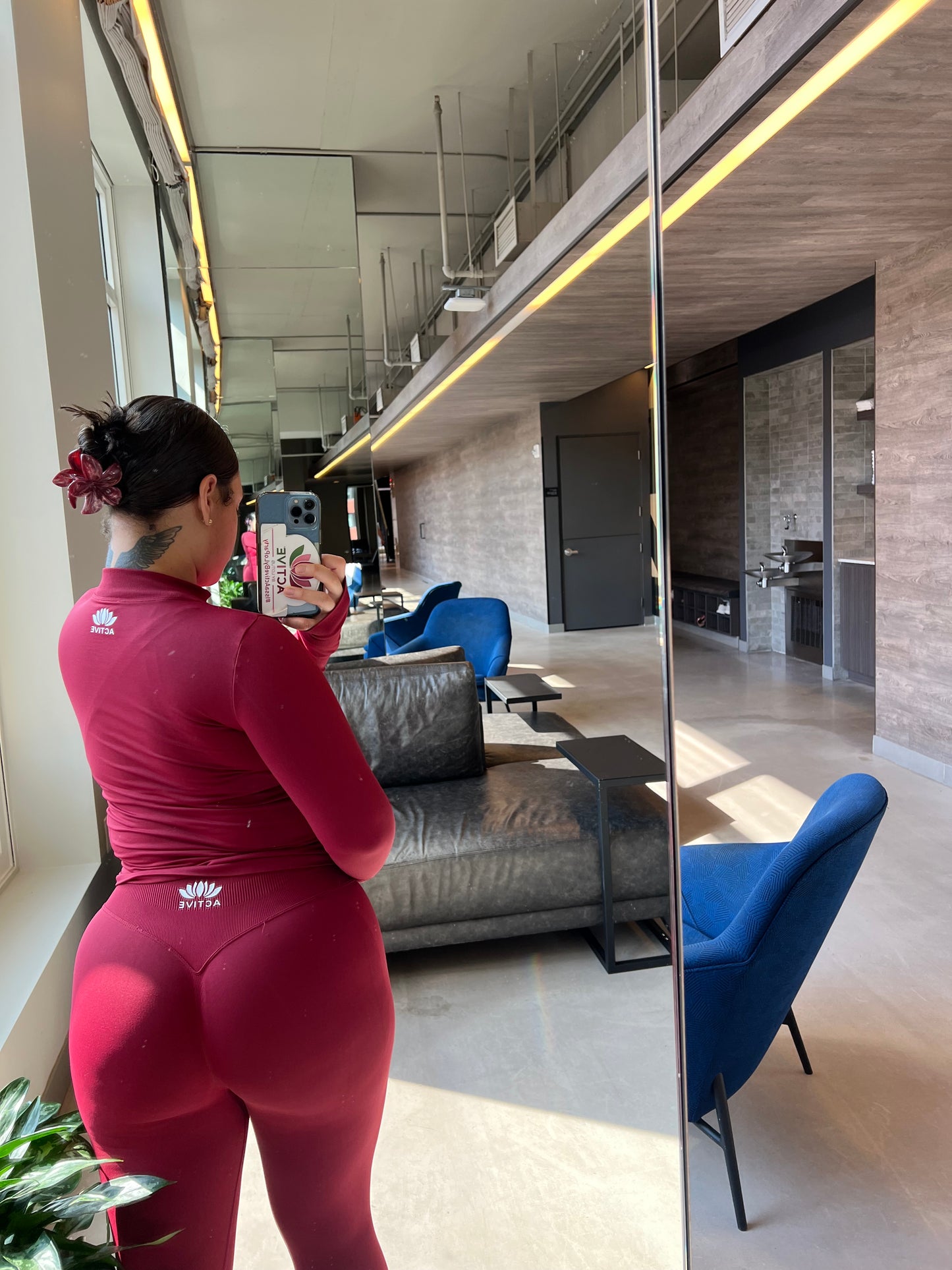 The Red Water Lily Top