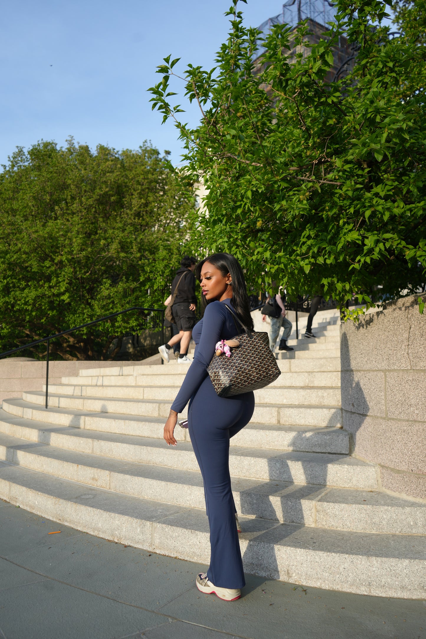 The Midnight Bloom Yoga Pants