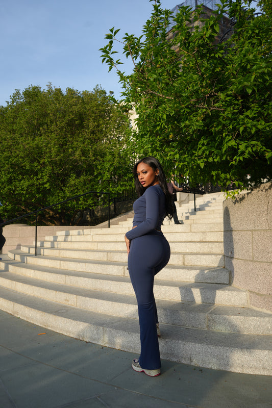 The Midnight Bloom Yoga Pants